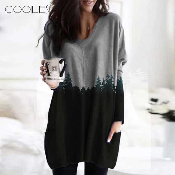 

2020 new hoodie sleeve long mountain sudaderas printed pullover size sweatshirt women shirts plus rpbbs, Black