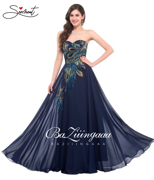 

ollymurs vintage peacock embroidered pattern evening dress boat chiffon suitable for formal evening graduation party occasion lj201119, White;black