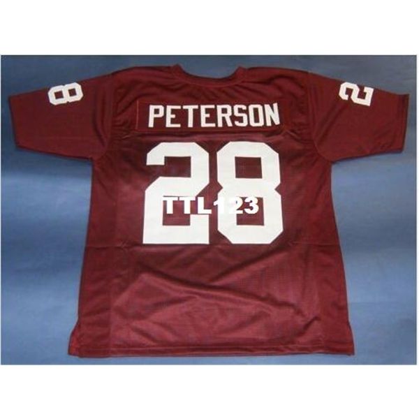

3421 custom #28 adrian peterson custom oklahoma sooners red college jersey size s-4xl or custom any name or number jersey, Black