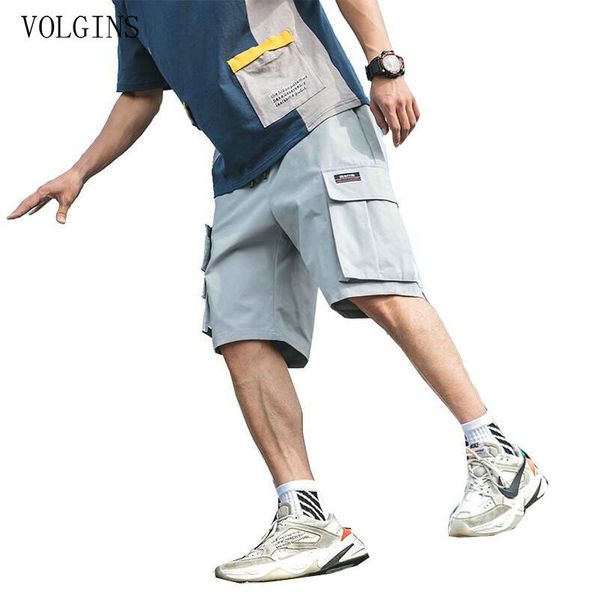 

men shorts harajuku multi-pocket safari style fashion men's jogger cargo pants streetwear trousers 2020 summer