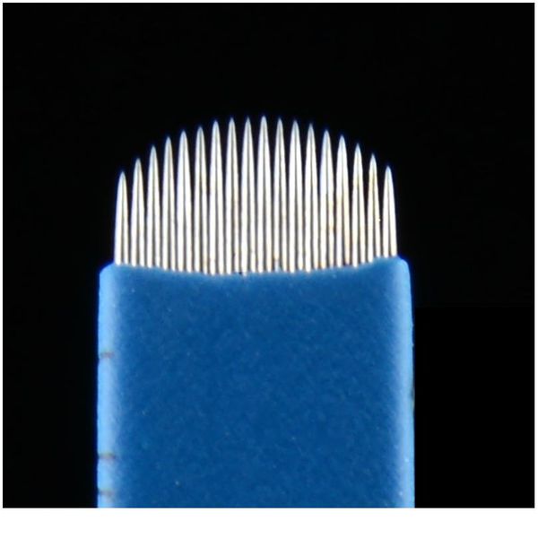 

50 pcs 18 pin u shape tattoo needles permanent makeup eyebrow embroidery blade for 3d microblading manual ta qylofr