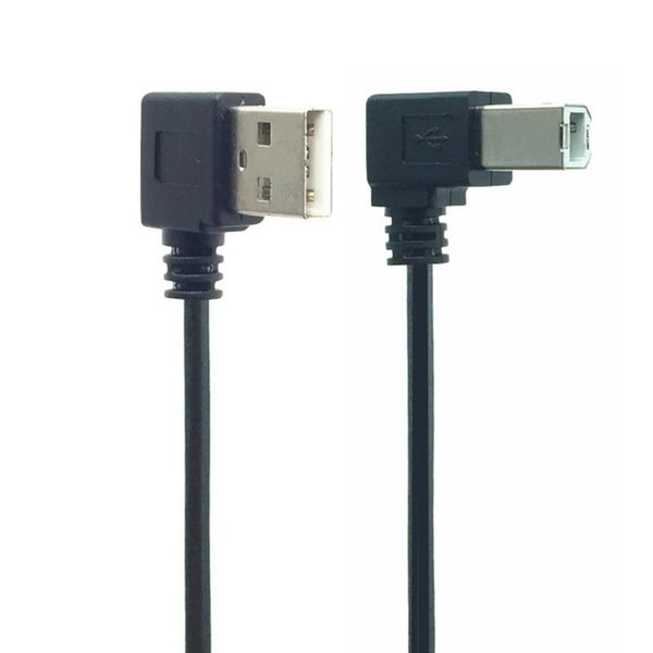 

computer cables & connectors right left angle usb 2.0 a male to b type bm printer scanner 90 degree cable 50cm 100cm angled