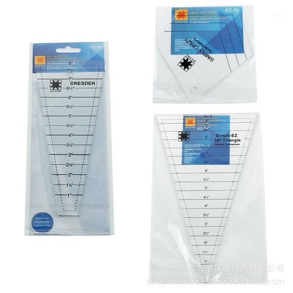 

diy sewing quilt tool multi-function clothing quilting ruler hexagon big ruler acrylic1, Black