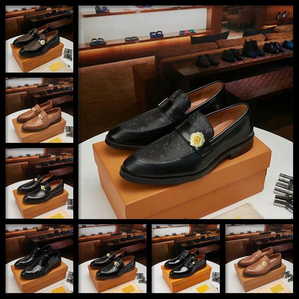 

new genuine leather luxury men brogues shoes lace-up bullock business dress men oxfords shoes male formal shoes, Black