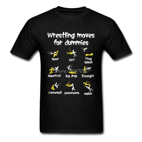 

sport wrestling moves for dummies t shirt short sleeve men's clothes new style rock 3xl cotton crewneck men t-shirt