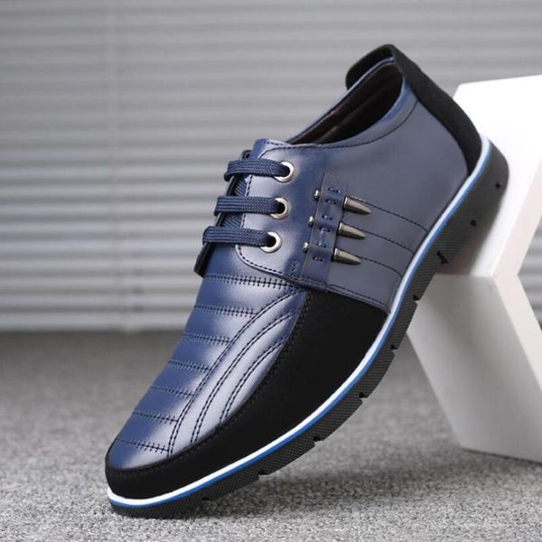 

new men's brand designer casual shoes leather fashion sneakers men outdoor non-slip running shoes business light leather, Black