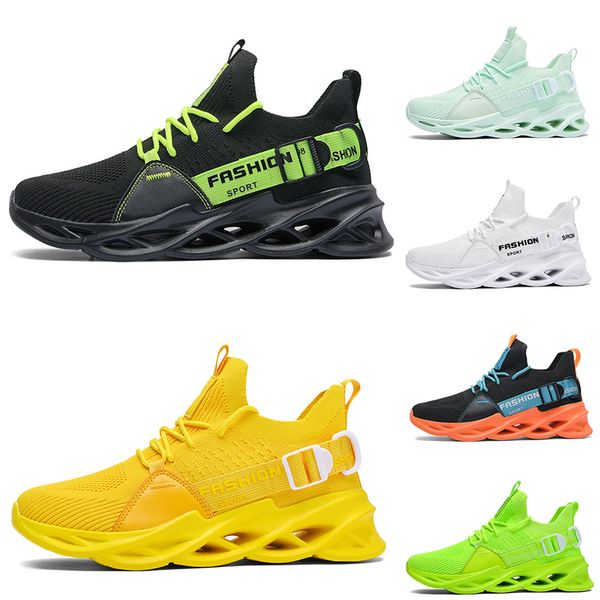 

new non-brand outdoor men running shoes triple white black green orange yellow mens fashion sports sneakers szie 40-47