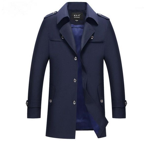 

trench coat for men uniform jacket men winter coat windbreakers single breasted brand jacket winter cloak trenchcoat1, Tan;black