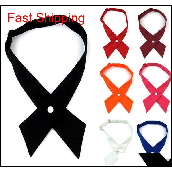 

adjustable bow tie cross bowkadjustable bow tie cross bowknot school neckwear universal student evening party cosplay accessory host eft0k, Black;gray