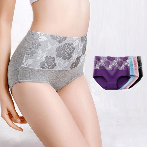 

women's soft cotton underwear high waist briefs underpant for girls and ladies large size pants panties maternity briefs1, Black;pink