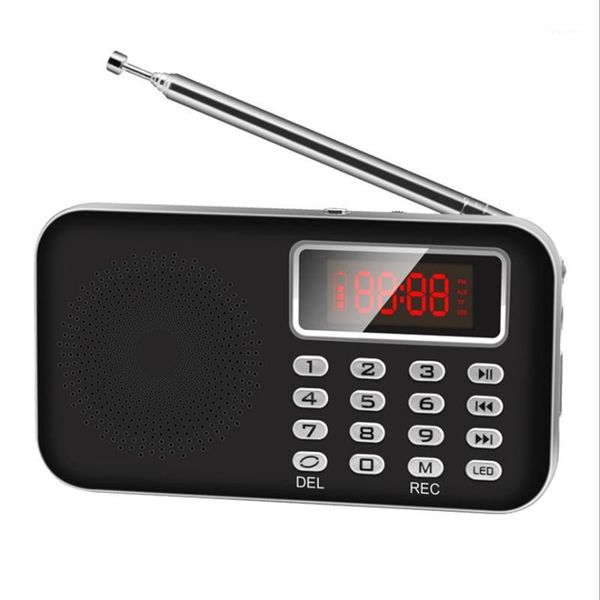 

fm radio portable elderly fm radio digital display multi-function card recorder1