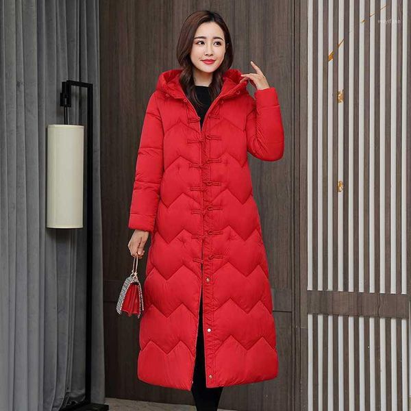 

isenmal winter cotton coat women slim snow outwear medium-long wadded jacket thick cotton padded warm parkas1, Black