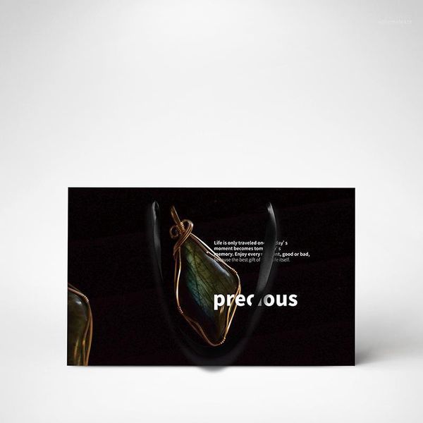 

new arrive jewelry paper bag luxury gift bag gem jewelry packaging shopping clothing gift paper 10pcs