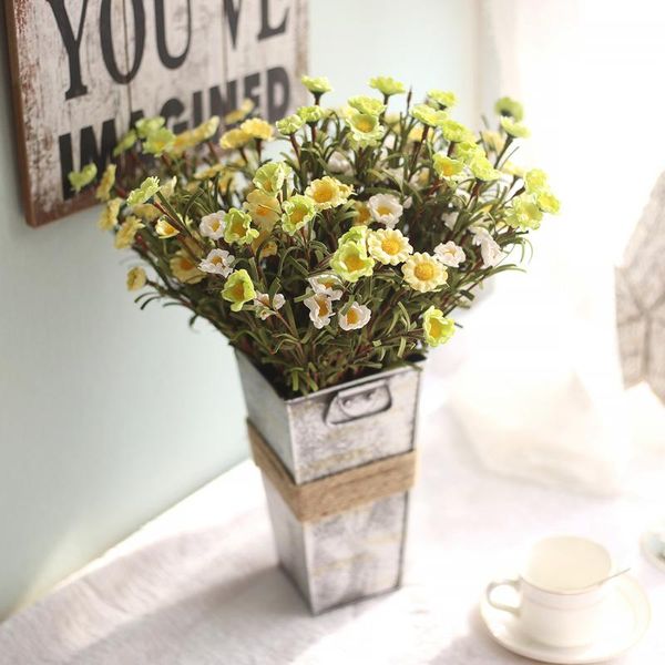 

2pcs artificial pe foam 8 head daisy flower simulation flower wholesale wedding decoration home furnishing