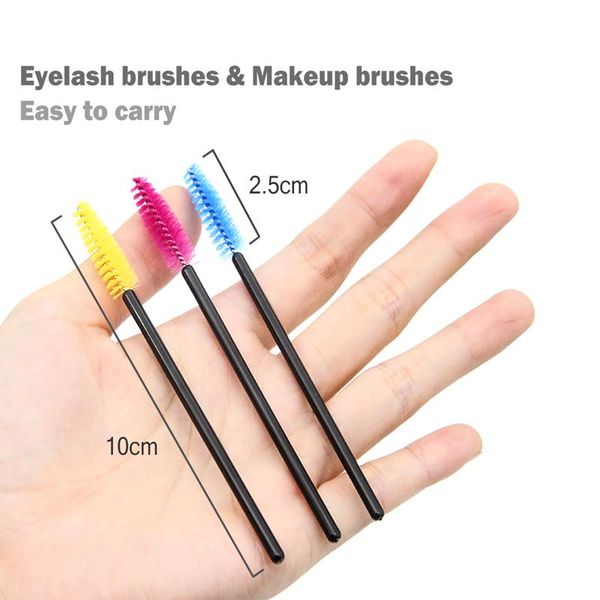 

1000pcs disposable eyelashes brush mascara wands applicator eyelash comb individual lash pink hair brush make up maquiagem tools bbyyet