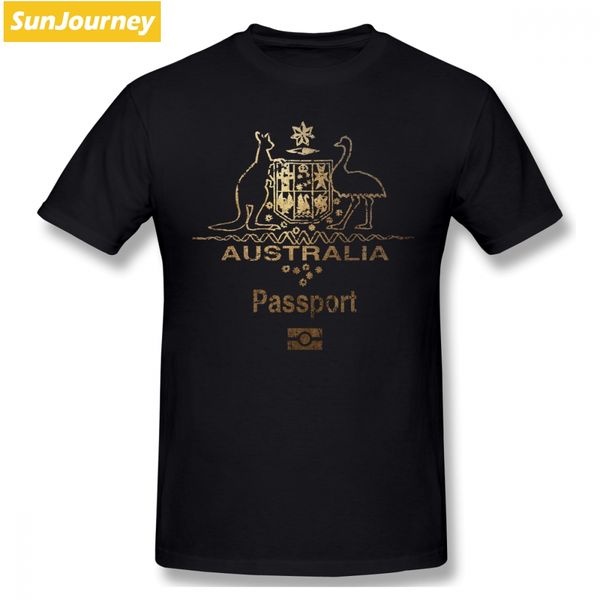 

australian passport vintage logo men t shirt plus size cotton custom short sleeve men t-shirt sport hooded sweatshirt hoodie
