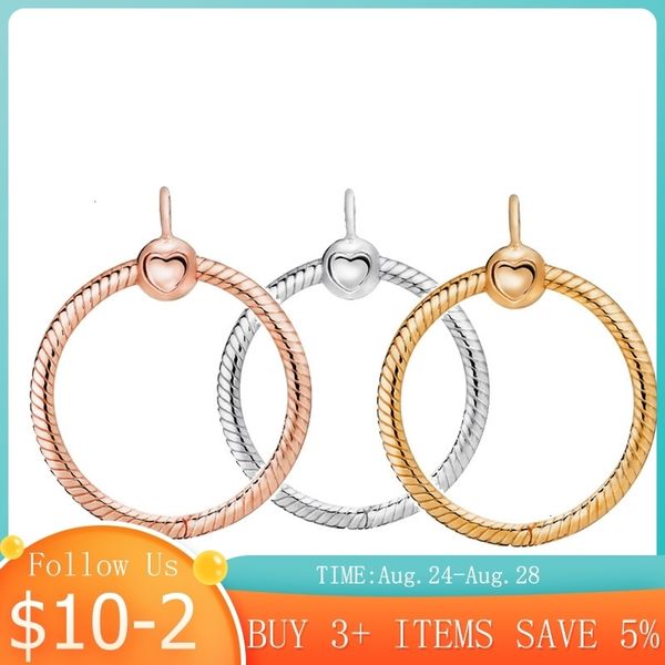 

925 sterling silver o pendant fit original 3mm necklace diy charm bead jewelry for women gift