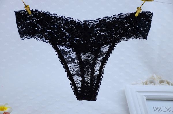 

cotton women's thongs g-string underwear panties briefs for ladies t-back,1pcs/lot 7132, Black;pink