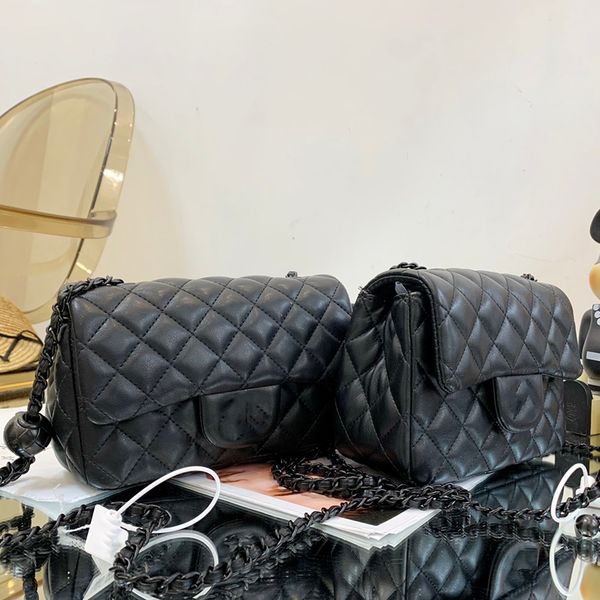 

2021 s/s genuine leather womens bag black metal logo shoulder bag luxury designers bags crossbody bags ing