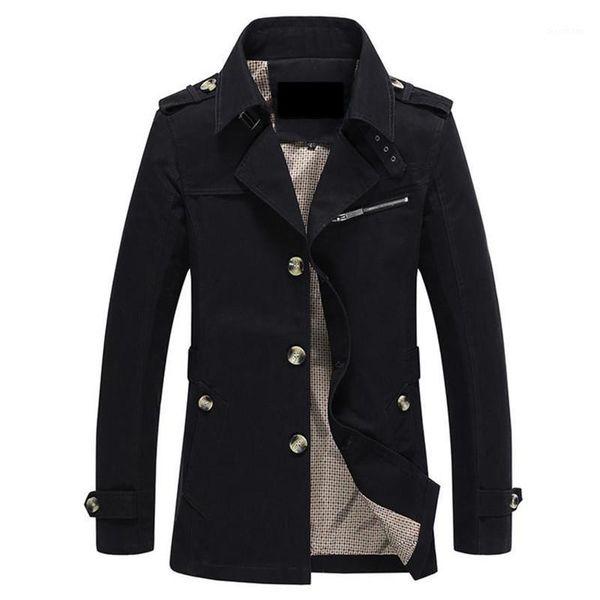 

spring and autumn jacket men fashion casual cotton coat black khaki and army green outerwear fashion1, Black;brown