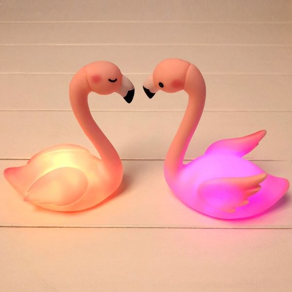 

ltgm7 vinyl card cake pink swan crafts vinyl flamingo luminous creative cake decoration creative decoration card pink flamingo luminous swan