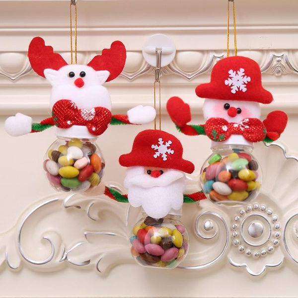 

christmas candy jar xmas santa claus/snowman/elk packing decor supplies dc120