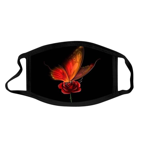 

fashion cotton washable mask butterfly printed face mask mouth caps ear hook proteccion mouth cover reusable woman mascarilla wmtgbf