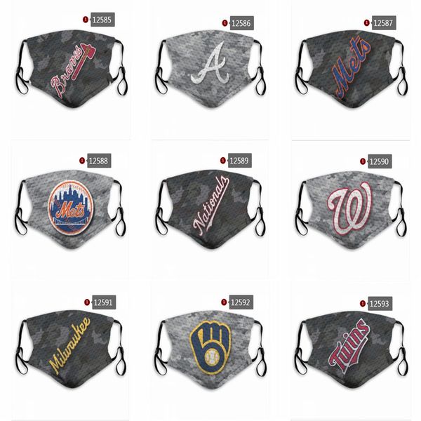 

dhl 2020 face designer mask baseball team fashion mask the reusable dust masks can be mixed, please leave a message,ex-factory price, Black