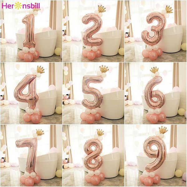 

15pcs 1st 1 2 3 4 5 6 7 8 9 years happy birthday foil number balloons baby boy girl party decoration kids supplies 2nd 3rd 4th1