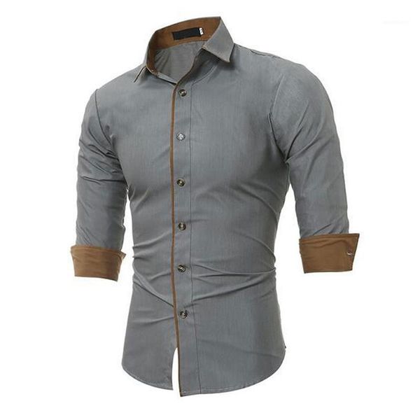 

new fashion spring summer casual men's shirt cotton long sleeve striped slim fit stand collar shirts s-5xl1, White;black