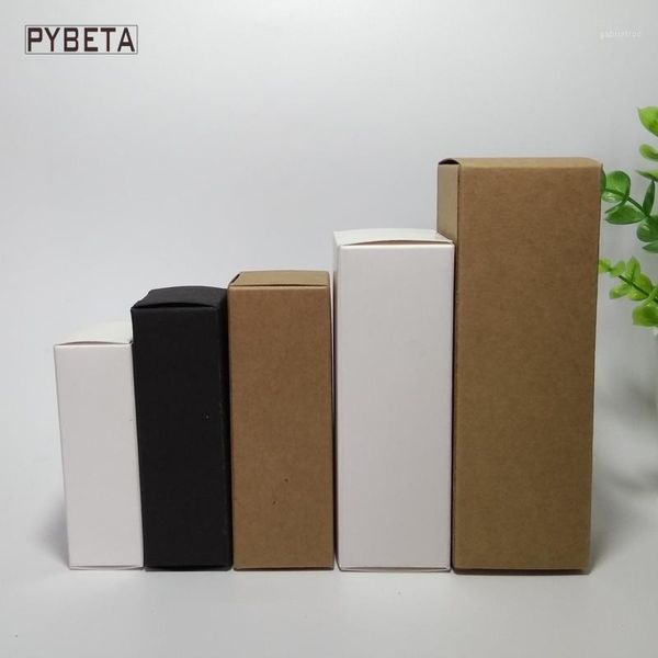 

100pcs-10ml/15ml/20ml/30ml/50ml/100ml white black kraft paper box for essential oil sprays sample gift valve tubes package1
