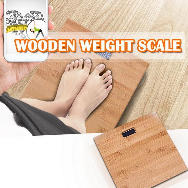 

wooden body scale bathroom weight scale smart human body weight wood anti-skid display back light household bathroom hot