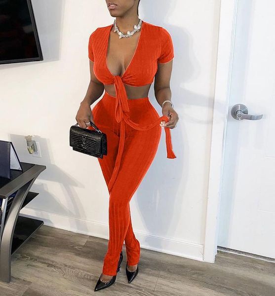 

felyn 2020 two pieces women set solid stretchy short and long pants summer office lady suits1, White