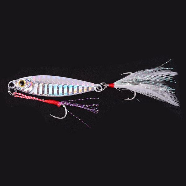 

7g 4cm fishing spoon spinnerbait metal lure tuna lures glow in the dark fishing tackle lead minnow jiggi jllxst
