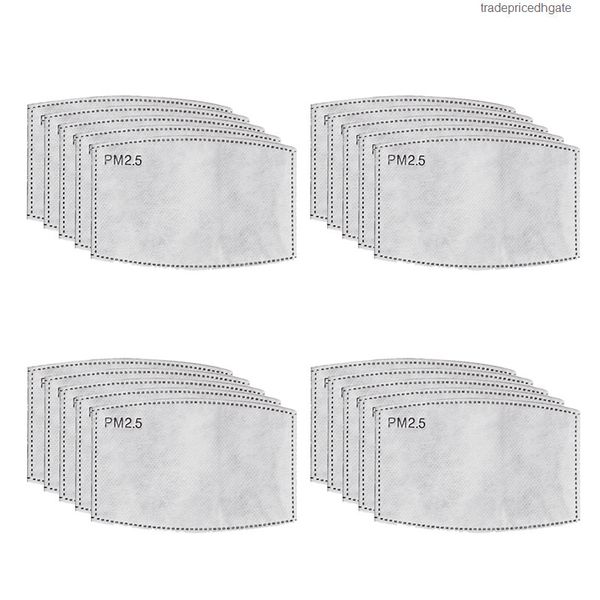 

20pcs/lot 4layers pm2.5 activated protective filter media carbon insert for mouth anti dust mask
