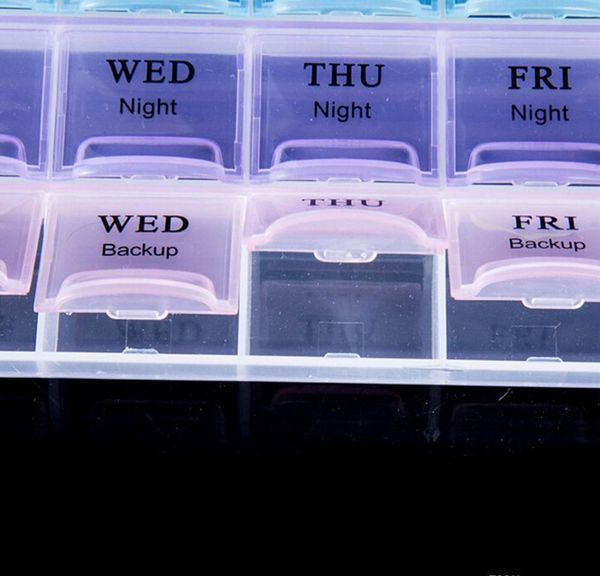 

28 compartment pill box 7 day medicine storage organizer contai bbyjkv lg2010