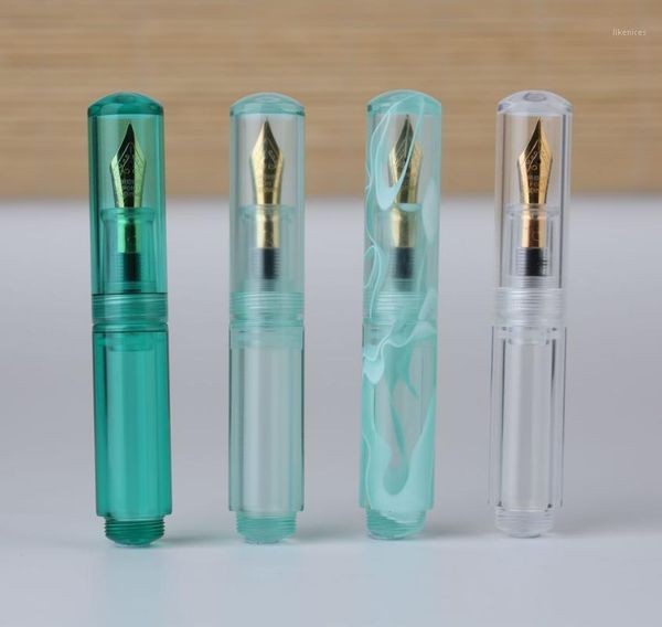 

moonman wancai mini transparent pocket-size eyedropper fountain pen ink pen1