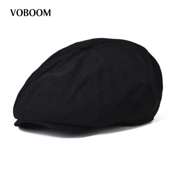 

berets voboom eight panel striped tweed sboy cap ivy irish flat cabbie hat for men and women 030, Blue;gray