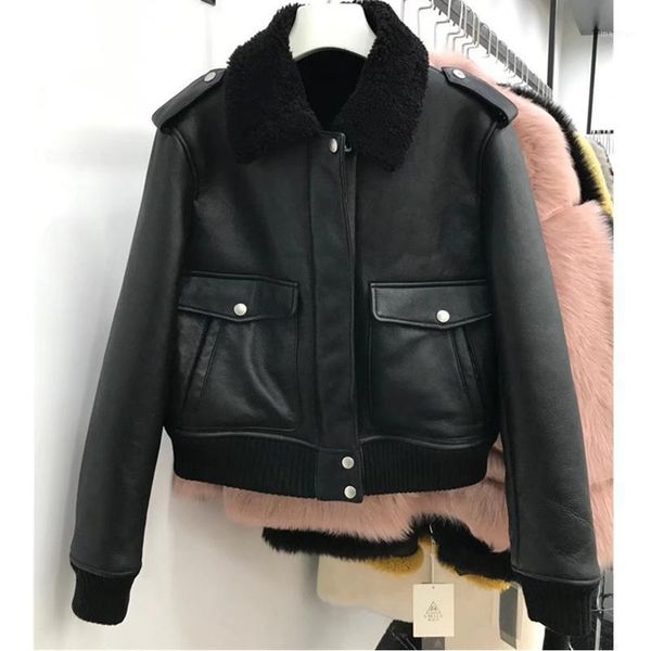 

a new black fur 2020 short paragraph wool fur coat female winter warm and cool fashion prgrph cot femle wrm nd fshion1