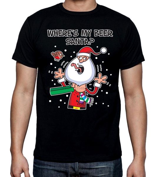

where my beer santa funny christmas men cartoon men new fashion loose size hoodie designers t shirts sweatshirt