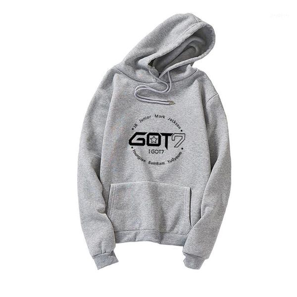 

winter spring fashion harajuku pullovers thick loose women men got7 kpop hoodies sweatshirts female casual korean clothes1, Black