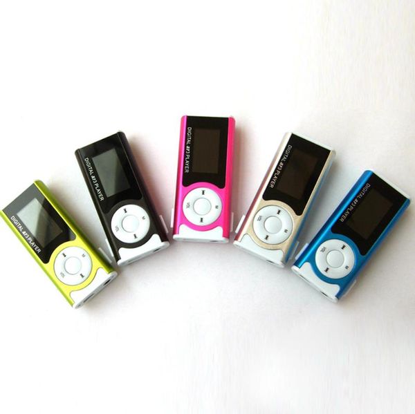 

mp3 player portable lcd usb 2.0 mp3 player support 16gb micro sd tf card usb clip mini led in stock