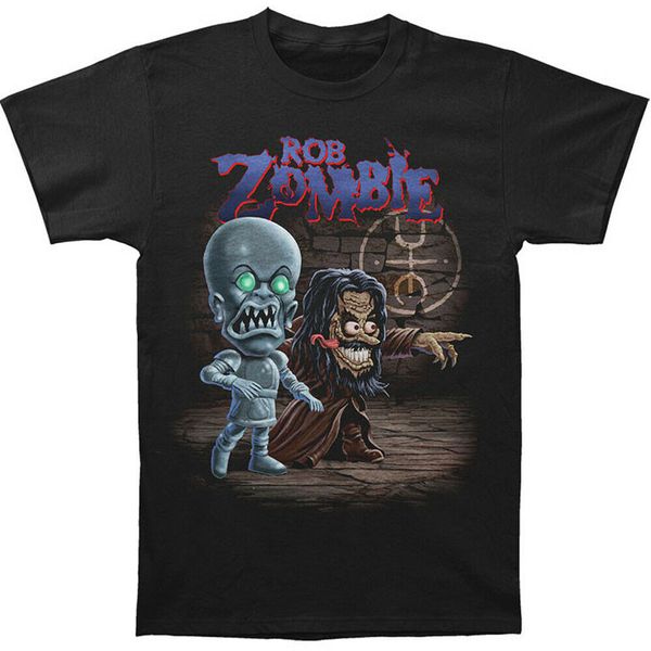 

authentic rob zombie mini rob and robot slim fit s m l xl 2xl new mens 100% cotton short sleeve print hoodie designers t shirts sweatshirt
