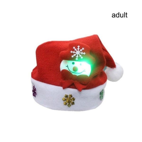 

led light up christmas hat glow party headwear decoration supplies#1