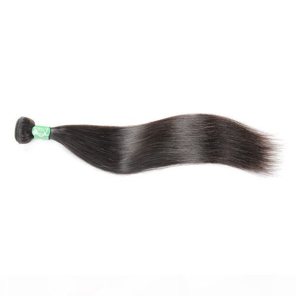 

raw temple indian virgin hair weave 1 bundle silk silky straight 1b double weft unprocessed remy human hair extension queenlike silver, Black