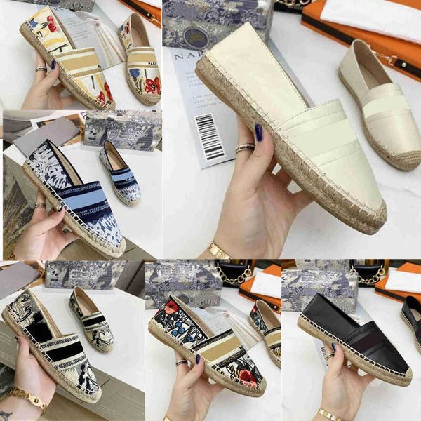 

2021 luxurys designers classics women casual men dressing shoes summer ladies flat beach half slippers fashion woman canvas shoe, Black