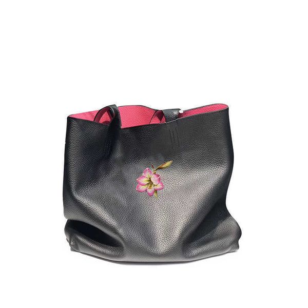

bag 2020 new large-capacity simple leather layer shape one shoulder