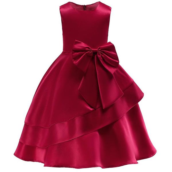 

girl's dresses 2021 winter toddler girls dress wedding party costume kids for christmas clothes princess, Red;yellow
