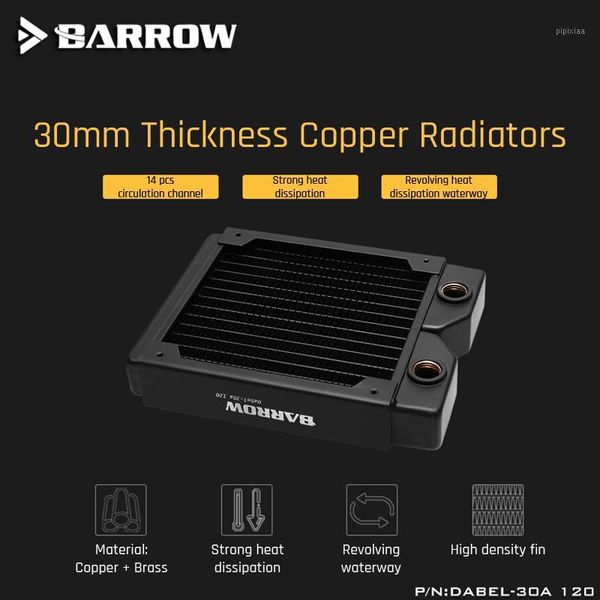 

fans & coolings barrow dabel-30a 120 copper radiator 30mm thickness 14pcs circulation channel suitable for 120mm fans1