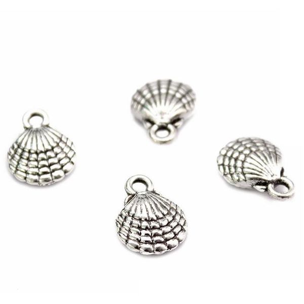 

ocean small cute animal conch & shell & starfish pendants charms for jewelry making retro accessories items sqcema new_dhbest, Bronze;silver